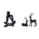 thumbnail image 1 of Escultura De Ciervo Abstracta Moderna, Figura Coleccionable, Adorno Para Sala De Estar, Estantería, Decoración Del Hogar, Decoración De Mesa, Estatua De Resina., 1 of 8