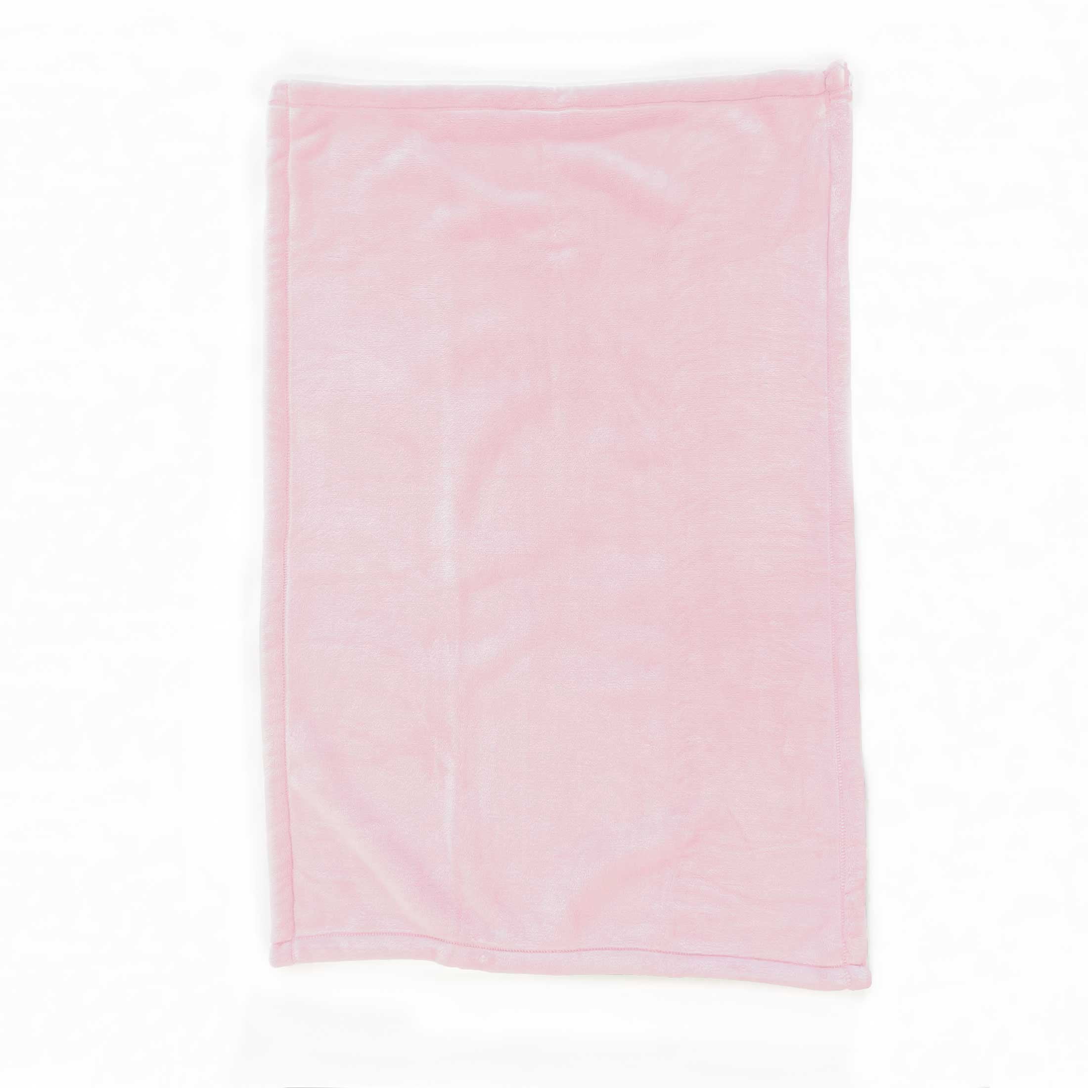 American Blanket Company Luster Loft Fold-over Infant Blanket Softest Pink 30in x 40in Unisex