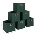 thumbnail image 2 of Household Essentials Fabric Storage Bins 6 Piece Set, Dark Green, 2 of 6