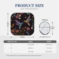 thumbnail image 3 of Naloa Humming Bird And Tropical Flowers Embroidery Print 2-Piece Windshield Sunshade,Foldable Car Front Window Sun Shades,for Most Sedans SUV Truck-Medium, 3 of 6