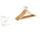 thumbnail image 2 of Shaped Hanger, 8 pcs. Wood Natural, Color, Pack of/Paquete de 1, 2 of 3