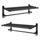 thumbnail image 1 of 2 Pack de Toallero de de Aluminio negro con Repisa Y Ganchos 59 cm, 1 of 9