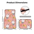 thumbnail image 4 of Daiia Rabbit So Cute Printed Car Floor Mats Set of 4, Durable Non Slip Auto Floor Carpet, Car Interior Carpets Proof Foot Pads Anti-Slip Cushion Automoetive Accessories, 4 of 6