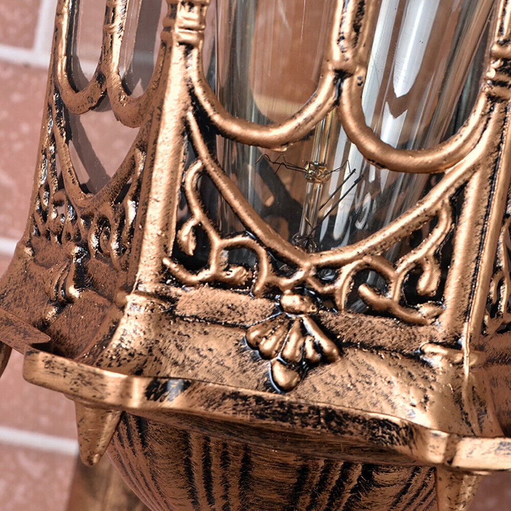 110V Antique Sconce Wall-Mounted Light Outdoor Exterior Lantern Porch Lamp Wall Lighting