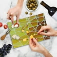thumbnail image 5 of Yellow Cutting Board, Snake Animal Skin Like Design Geomerical Shaped Ombre Colored Image, Decorative Tempered Glass Cutting and Serving Board, Small Size, Marigold Yellow, by Ambesonne, 5 of 5