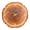 F, variant on Quiet Farmhouses Grains Wall Clock Operated with Annual Rings Print for Bedroom Kitchen Decors