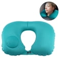 thumbnail image 1 of Inflatable Travel Pillow with Chin and Neck Support and a Velour Cover, 1 of 5