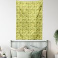thumbnail image 4 of Ethnic Tapestry, Traditional Paisley Oriental Leaves Bohemian Motif Arabian Inspirations, Wall Hanging for Bedroom Living Room Dorm Decor, 40W X 60L Inches, Lime and Avocado Green, by Ambesonne, 4 of 5