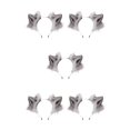 thumbnail image 1 of Justharion Animal Hair Hoop Shapable And Inner Iron Wire Performance Look No Shedding Shows Gray and white 5Set, 1 of 6