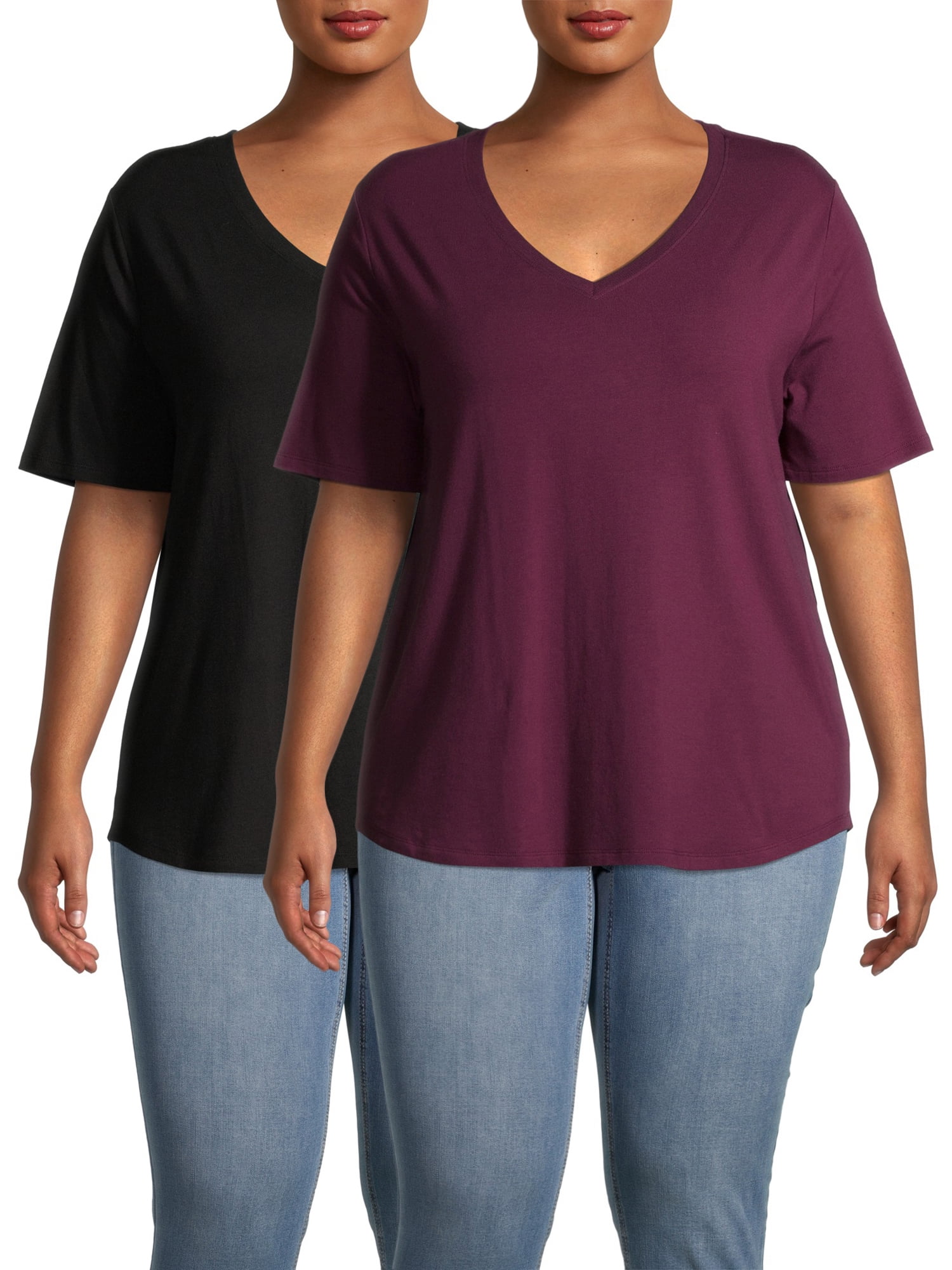terra & sky v neck t shirt