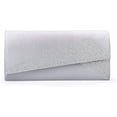 thumbnail image 3 of Women Satin Rhinestones Evening Bags Prom Bridal Clutch Purse Cross Body With Detachable Chain Strap, 3 of 7
