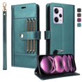 thumbnail image 1 of FOXDOCK Wallet Case for Xiaomi Redmi Note 12 Pro Plus – PU Leather Flip Cover with Multi Card Slots, Cash Pocket & Wrist Strap, 1 of 7