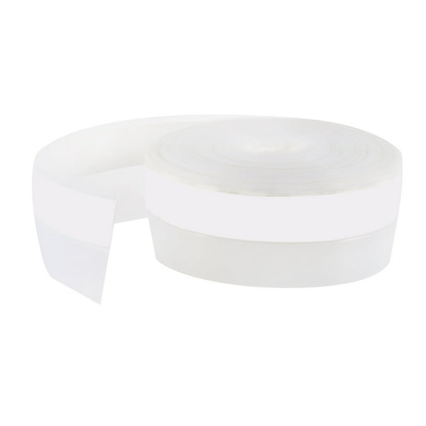 EeaseMX rollo de 5 m de cinta adhesiva de sellado para puertas y ventanas, sencilla, práctica, con aislamiento acústico, impermeable, para dormitorio, sala de estar y comedor (translúcida, 35 mm)