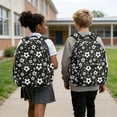 thumbnail image 4 of Xoenoiee Soccer Star Print Backpack for Kids Boys, Large Capacity School Backpack Bookbag Lightweight Casual Daypack with Adjustable Shoulder Strap for Travel Hiking School, 4 of 7