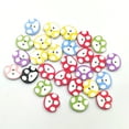 thumbnail image 6 of Huanledash 50Pcs Paw Footprint Wooden Button Sewing Scrapbooking Cards Craft DIY Decoration, 6 of 8