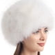 thumbnail image 5 of Qarigey Gorro de nieve de amplia aplicación, gorro de piel sintética que no se desprende y no destiñe, para diario, gorro de nieve de Sombreros Blanco, 5 of 6