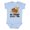 AE-Light Blue, variant on My Granny Loves Me Grandchild Bear Boys or Girls Baby Bodysuit