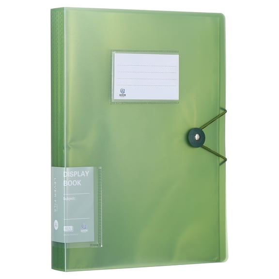 Uxcell 12.1 x 10.6 Inches Portfolio Binder Folder, 1 Pcs 60 Pocket with Clear Plastic Sheet Protector Sleeve
