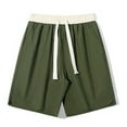 thumbnail image 1 of Besolor Mens Summer Shorts Color Block Drawstring Elastic Waist Casual Loose Workout Lounge Shorts with Pockets, 1 of 4