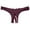 Purple, variant on Bigersell Women Lingerie Thong Underwear Low Waist Crotchless Panties Lace G-String Briefs Low Rise T-Back Underpants Red One Size