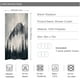 thumbnail image 3 of Cortina de ducha YONGSHENG con diseño de bosque brumoso 35.8 x 71.7 in, 3 of 5