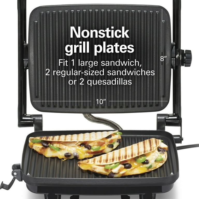 Hamilton Beach Panini Press Sandwich Maker, Electric Indoor Grill