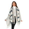 thumbnail image 3 of FORMRS Womens Scarf Winter Soft Long Big Warm Shawls Wrap Tassel Scarves, Cute Puffin, 3 of 9