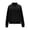 Black, variant on Men's Solid Basic Lapel Full Zip Casual Jacket, Minimalist Outerwear for Everyday Wear & Office Commute Black S