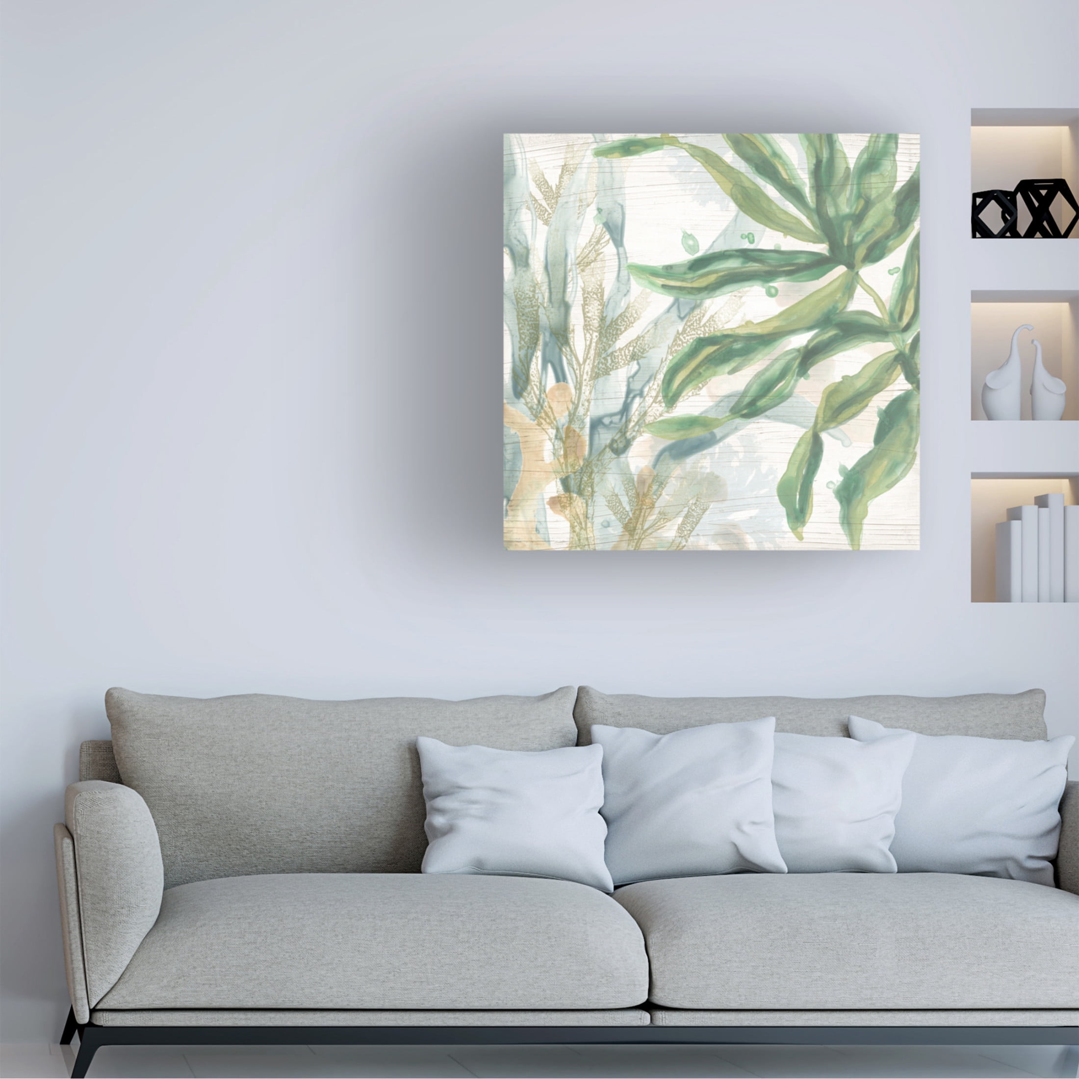 Trademark Fine Art June Erica Vess  Quiet Coastal Collage I Canvas Wall Art