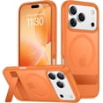 thumbnail image 2 of PYYAN-Magnetic for iPhone 17 Pro Max Case,with [3 Stand Ways] [Military Grade Drop Protection] with Invisible Stand Shockproof Slim Case for iPhone 17 Pro Max 6.9",Orange, 2 of 4