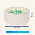 thumbnail image 6 of Battat Hop in Ball Pit Cozy Colors Foam Ball Pit with 65+ Balls and Washable Cover, Toddler and Indoor Preschool Toys, 6 of 11
