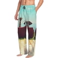 thumbnail image 6 of Sikiie Elehpant And A Giraffe Looking At The Sea Pajama Pants Men, PJ Bottoms, Sleep & Lounge Pants-Large, 6 of 6