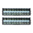 thumbnail image 1 of Wire Terminal Block, 2PCS 660V 60A Wire Barrier Block Transparent Cover Rail Type For Distribution Systems, 1 of 8