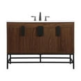 thumbnail image 3 of 48 inch single bathroom vanity in walnut, 3 of 8