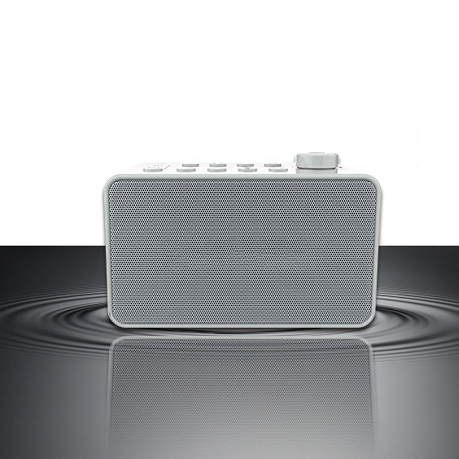 YAHHU S16 White Noise Machine Portable Sound Machine with 8 Soothing Natural Sounds for Baby Adults Kids Sleeping, 5.9 inches / 15 cm White