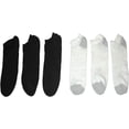thumbnail image 3 of Gildan Smart Basics Men's Socks No Show Shoe Size 6-12, 6 Pairs, Black and White, 3 of 3
