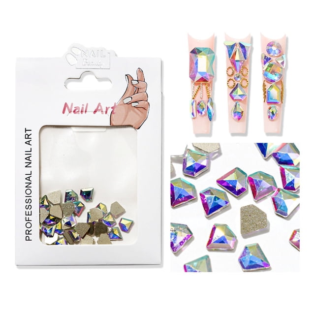Xihbxyly Joyería para Uñas con Diamantes, Diamantes de Formas Especiales, Diamantes, Diamantes para Uñas