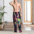 thumbnail image 2 of Fuzoiu Colorful Patterned Rabbit Print Men's Pajama Pants,Lounge Pants for Men,Lounge PJ Bottoms,Sleepwear Pants with Drawstring Pockets -X-Large, 2 of 6