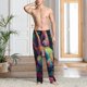 thumbnail image 2 of Balery Colorful Patterned Rabbit Pantalones de pijama para hombre, pijama ultraligero, pantalón de descanso-X-Large, 2 of 6