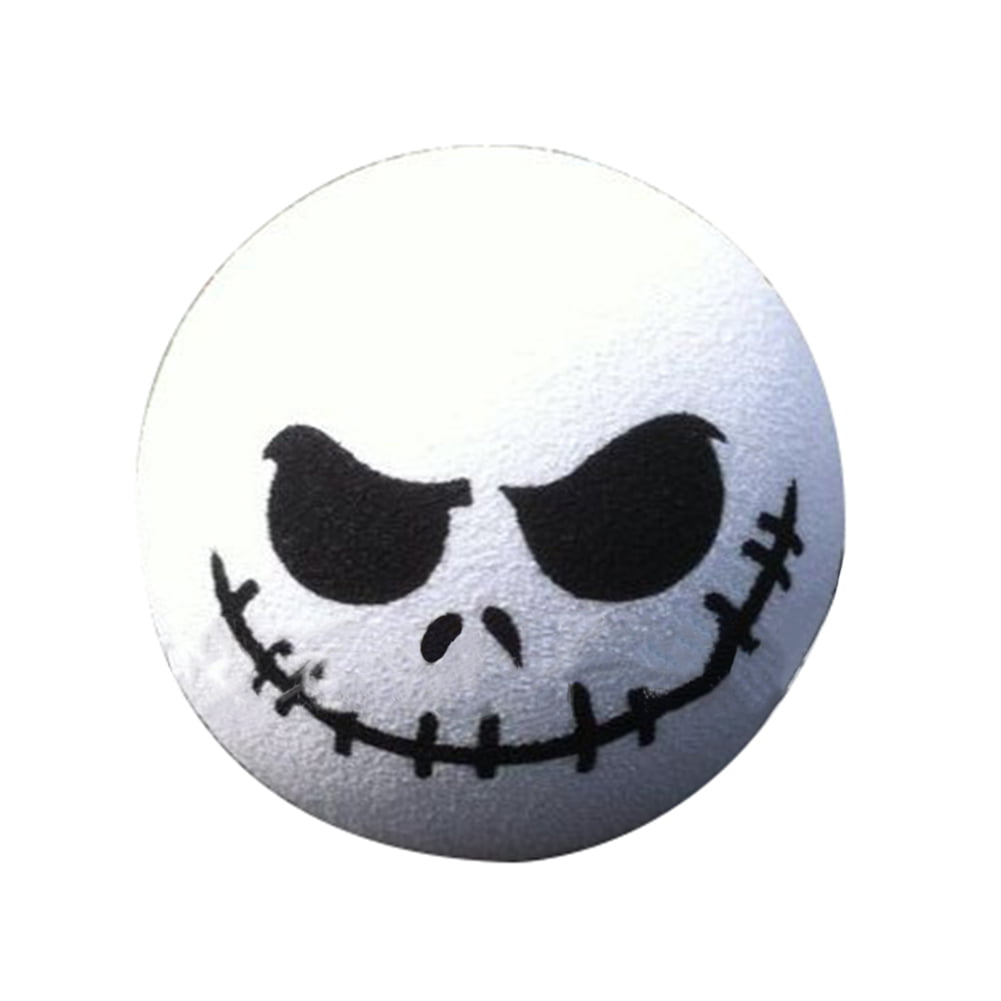 1x White Unique Halloween Skull EVA Antenna Topper Aerial Ball Toy Decoration 