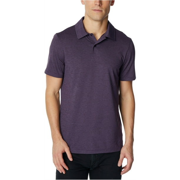 Polo de Rugby de rendimiento 32 Degrees para hombre morado extragrande