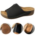 thumbnail image 4 of Sandalias Cuña Con Plataforma para Mujer Pantuflas Cojín Grueso Cómodas A La, 4 of 9