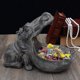 thumbnail image 4 of Big Mouth Hippo Storage Figurine Key Bowl Resin Hippo Candy Dish Home Decor, 4 of 5