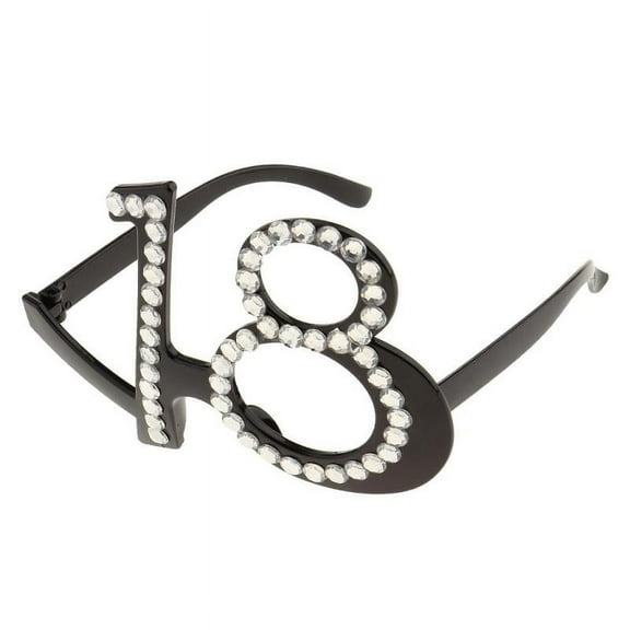 18th Birthday Rhinestone Sunglasses Birthday Party Fancy Dress