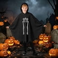 thumbnail image 5 of Girls Hooded Jumpsuits Long Sleeve Graphic Bluses Halloween Theme Dress Up Party Stylish Performance Tops for Girls, 5 of 8