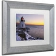 thumbnail image 2 of Trademark Fine Art 'Light on the Bay' Canvas Art by Michael Blanchette Photography, White Matte, Silver Frame, 2 of 4