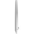 thumbnail image 4 of Ekena Millwork 60"W x 36-3/4"H x 2-3/4"P Half Round 4 Spoke Architectural Grade PVC Combination Pediment, 4 of 7