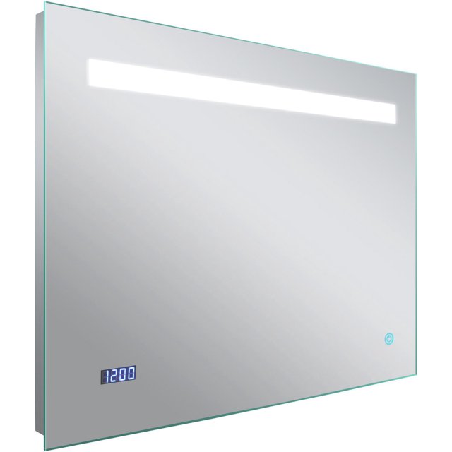 American Imaginations 28-in. W Rectangle Aluminum Wall Mount LED Backlit Mirror In Aluminum Color AI-28692