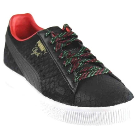 PUMA CLYDE GCC LOW LEATHER TRAINERS SNEAKER WOMEN SHOES BLACK SNEAK SIZE 9.5 NEW
