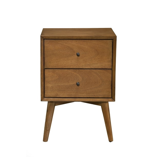 Flynn Nightstand Acorn Com, Mid Century Modern Side Table With Drawer